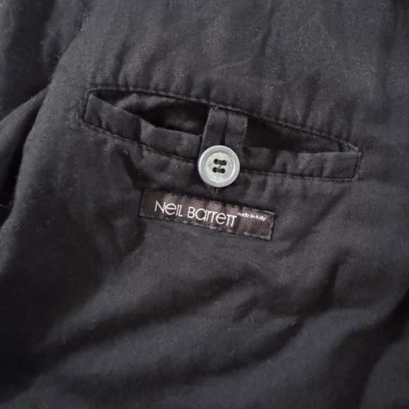 NEIL BARRETT M65 Military Jacket 00's Vintage Archive Brown Label XXL Black Rare - Picture 3 of 16